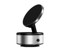 Nuyiac 2024 New Electric Vacuum Magnetic Suction Car Phone Mount 360° Rotation Holder, Adjustable Magnetic Suction Phone Mount, Double-Sided Phone Holder