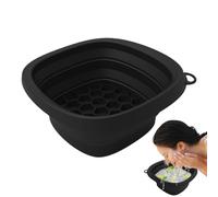 Nuytghr Bacinella pieghevole in silicone, 24 x 24 x 3 cm, riutilizzabile, con vassoio a cubo integrato, per la cura della pelle, spa, cucina, casa, relax
