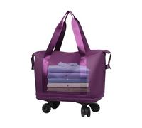 Nuytghr Carry On Bag with Wheels, Rolling Suitcase for Travel, Lightweight Luggage Pack, Scratch-Resistant Shell, 360° Swivel Spinner, Wet-Dry Separation Compartment for Trips