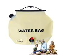 Nuytghr Contenitore per acqua, contenitore da campeggio, 41 x 30 cm, portatile, corpo pieghevole, a tenuta stagna, design con manico facile da trasportare, per viaggi all'aperto, attività in giardino