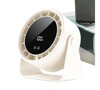 Nuytghr Desk Fans Small Quiet, Touch Control Table Fan, Silent Cooling Device, White, Black, Long Lasting Performance, Compact Portable, for Handheld Use, Travel, Room, Outdoor, Camping