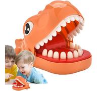 Nuytghr Dinosaur Dentist Toy, Bite Finger Game, Sound Effects Feature, 14.5x9.4x10cm, Colorful Tabletop Design, Surprise Reaction Play, for Kids Ages 4 and Up, Family Fun, Party Game