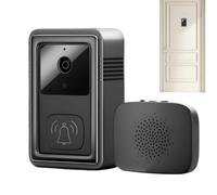 Nuytghr Doorbell Camera, Smart WiFi Viewer, HD Night Vision Monitor, Wireless Adhesive Mount, Motion Detection Feature, Renters' Security, Family, Parents with Kids, Homeowner Entry Control