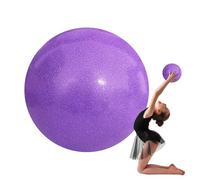 Nuytghr Exercise Ball, Pilates Trainer, Balance Equipment, 5.91 Inches, Rhythmic Gymnastics Ball with Glitter Finish for Dance, Core Strength, Workout Routines, Women, Girls, Home Fitness