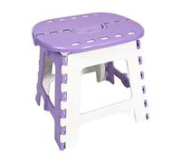 Nuytghr Foldable Step Stools, Compact Travel Chairs, Anti-Slip Folding Stool 11.61x9.65x10.43 inches, Lightweight Portable Support, Space-Saving Design, for Camping, Kitchen, Outdoors