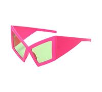 Nuytghr Funny Glasses, Oversized Kitten Sunglasses, 5.91x3.15 Inches Trendy Eyewear, Stylish Hip Hop Novelty Accessories for Women Adults Dancers Fashion Party Costume Use Outdoors