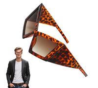 Nuytghr Funny Glasses, Oversized Kitten Sunglasses, 5.91x3.15 Inches Trendy Eyewear, Stylish Hip Hop Novelty Accessories for Women Adults Dancers Fashion Party Costume Use Outdoors