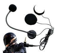 Nuytghr Helmet Speakers, Motorcycle Audio Headphones, High Definition Sound System, Built in Communication Earbuds, Ideal for Street Riding, Dirtbike, Racing, Snowmobile, Touring, Black