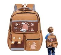 Nuytghr Kids Capybara Backpack, Cute Animal-Themed School Bag, Large Capacity Stationery Organizer, Comfortable Straps For Carrying Books, Pencils, And School Essentials
