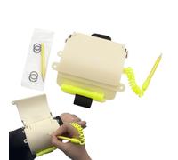 Nuytghr Lavagna per immersioni subacquee, ardesia fosforescente, ingranaggio Wordpad subacqueo, 13,2 x 12,3 cm, portapenne attaccato, design con cinturino da polso, ideale per apneisti, uomini