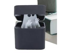 Nuytghr Piccola Statuina Fantasma - Fantasma Scherzo Scatola - Regali Scherzosi Figure di Halloween Decorazione Per Feste Libreria Scrivania Tavolo