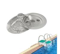 Nuytghr Pool Skimmer Basket Ring, Replacement Filter Part, Internal External Attachment Cover, 8.82x5.83x7.36 Inches, Sturdy Debris Collector Accessory, for Outdoor Swimming Pool Tank Backyard Use