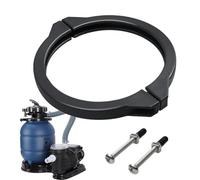 Nuytghr Sand Filter Clamp, System Parts Replacement, 7.16x8.15x6 Inches Precision Valve Assembly, Reliable Filtration Connector for Spa Garden Lawn Backyard And Outdoor Water Equipment Setup