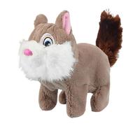 Nuytghr Squirrel Stuffed Animal, Interactive Walking Toy, 7.48x3.15x6.1 inch, Kids Electric Plush, Battery Operated, Child-Friendly and Safe, Ideal for Playtime, gift, Yellow/Coffee/Gray