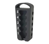 Nuytghr Strumento di Altezza del Tee, Sollevatore Regolabile per Tee da Golf, Portatile, 3,2 x 7,9 x 0,59 cm, Design Compatto, configurazione costante, per la Pratica del Campo Guida Bunker