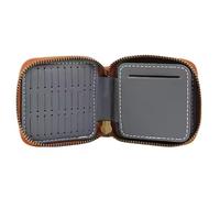 Nuytghr Tackle Binder Case Bag, Waterproof PU Fishing Storage Organizer, 11.2x8cm Bait Holder, Multifunctional Wallet Rigs Jigs Lines, Compact Pouch for Outdoor Angling Gear