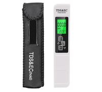 Nuytghr TDS Tester for Drinking Water, EC Temperature Meter, 5.98x1.18 Inches Portable Digital Gauge Accurate PPM Monitor, Handheld Measuring Device, Ideal for Aquarium, Laboratory Use