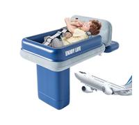 Nuytghr Toddler Travel Bed, Inflatable Mattress, 29.33x20.47 Inch Seat Extender, Foldable Soft Cushion Design, Lightweight Portable Structure, for Airplane Flight, Train, Car, Camping Use