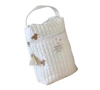Nuytghr Travel Diaper Pouch, Zipper Pouches for Diaper Bag 36x28x8cm/14.17x11.02x3.15 inches Multifunctional Soft Storage Bag, 80g, Cotton Cloth, Convenient to Carry