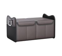 Nuytghr Trunk Organizer, SUV Storage, Foldable Cargo Box, Car Backseat Holder, Large Vehicle Bin, Auto Road Gear, RV Travel Case, for Truck Utility Crate, Women Men Accessory, Trip Supply, Rear Seat