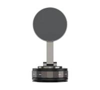 Nuytghr Vacuum Magnetic Phone Holder, Suction Mount Stand, 3.15x2.36 Inches Foldable Car Bracket, 360 Degree Rotatable Vehicle Accessory for Most Smartphones Dashboard Windshield Placement