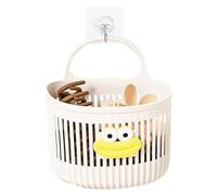Nuytghr Wall Storage Basket, Wall Mounted Organizer, Bathroom Hanging Bag, 5.9x5.3x3.9 Inches No Drill Installation, Hook Over Door Design, Ideal for Toiletries, and Shower Essentials