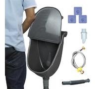 Nuytghr Wall Urinal, Urine Separator, Odorless Toilet with Lid, Wall Mounted Pee Collector, Compact Sanitary Solution for Home, Motorhome, Dorm Room, Garden Use or Male Restroom Setup, PP