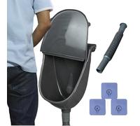 Nuytghr Wall Urinal, Urine Separator, Odorless Toilet with Lid, Wall Mounted Pee Collector, Compact Sanitary Solution for Home, Motorhome, Dorm Room, Garden Use or Male Restroom Setup, PP