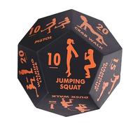 Nuytghr Workout Dice, Fitness Exercise Dice Game for Strength Cardio Stretching 12x10x10cm, Multi-Functional Home Gym Equipment for Postnatal Recovery Women Men Kids, Fun Training Tool