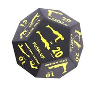 Nuytghr Workout Dice, Fitness Exercise Dice Game for Strength Cardio Stretching 12x10x10cm, Multi-Functional Home Gym Equipment for Postnatal Recovery Women Men Kids, Fun Training Tool