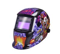Nuzamas ad energia solare saldatore auto-oscurante maschera saldatura protezione per il viso per ARC TIG MIG grinding taglio al plasma con paralume regolabile gamma DIN4/9-13 UV/IV clown