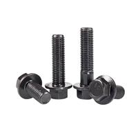 NUZBCPETR Bulloni a Testa flangiata Esagonale con Filettatura fine in Acciaio(M10 x 1.25 x 50mm)