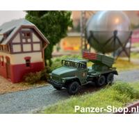 NVA Ural 4320, BM-21 Camion, DDR, Scala N, 1:160, Minitanks, Incolore