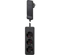 NVB 104551 Multipresa Nero Spina piatta 1 pz.