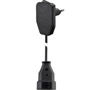 NVB 104576 Alimentazione Prolunga Nero 0.80 m H03VVH2-F 2X 0,75 mm² con interr