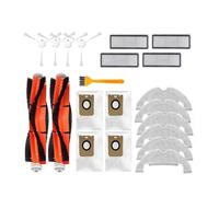 NVDERTA Compatibile con Bot D10 Plus/RLS3D/Z10 Pro/L10 Plus Robot Aspirapolvere Rullo Spazzola Laterale Filtro Panno Mocio Sacchetto Accessori(Set2)