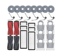 NVDERTA Compatibile con Il Pezzo di Ricambio for aspirapolvere Qrevo Curve Edge P20 PRO, Spazzola Laterale Principale, Panno for mocio, Sacchetti Filtro(Set 6)