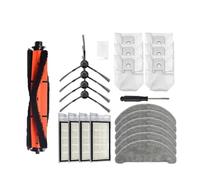 NVDERTA Compatibile con Xiaomi Roidmi Eve Plus Robot Aspirapolvere Panno for Mocio Filtro Spazzola Principale Spazzola Laterale Sacchetto Ricambi di Ricambio(Set25)
