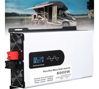 Nverter Onda Sinusoidale Pura 5000W-12000W, Da 12V-96V A 110V/220V | Convertitore DC/AC, Convertitore Tensione Alimentazione Portatile CC A CA Convertitore Tensione(6000W,24V to 110V)