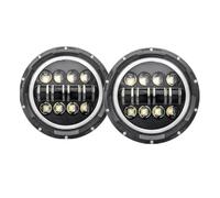 NVETJMUA Fanale Proiettore Per Hummer H1 E H2 03-09 Rotondi A LED Da 7 Pollici DRL Fari Anteriori Hi-Lo Beam Per Auto Fari anteriori(Headlight 2pcs I)