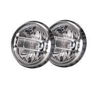 NVETJMUA Fanale Proiettore Per Jeep Per Wrangler JK JL JLU Per Sahara Per Rubicon Per Gladiator JT 2018-2022 Fari A LED Da 7 Pollici Fari anteriori(A Silver)