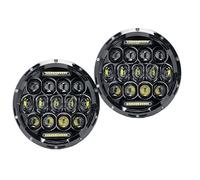 NVETJMUA Fanale Proiettore Per Lada Per Niva 4X4 Per Auto Per Fuoristrada Fari LED Rotondi Da 7 Pollici Fari anteriori(Headlight Style D)