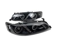 NVETJMUA Fanale Proiettore Per Toyota Per MARK GX90 Per JZX90 LX90 Faro Diurno A LED Con Lente 1992 1993 1994 1995 Fari anteriori(Nero)