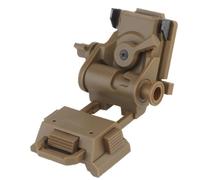 NVG Mount - Supporto per casco per visione notturna, regolabile, in nylon, per casco L4G24 Nvg per pvs-15/18 pvs 31 tipo Mock nvgs Mount (Desert-Nylon)