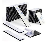 NVGVUP Cuscinetti adesivi su entrambi i lati extra forti: 100 cuscinetti adesivi in schiuma impermeabile, 3 mm di spessore, nastro biadesivo per casa, ufficio, auto, scuola, facile da tagliare (nero)