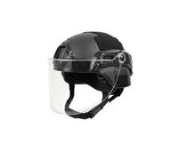 NVISRHDP Casco Leggero in ABS con Maschera in PC Trasparente Regolabile | Casco modulare fai da te con binario di guida e grillo