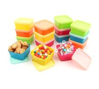 NVIYAM 15 Contenitori Piccoli Con Coperchio in Plastica - Mini Contenitori per Congelamento e Congelatore