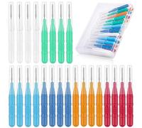 NVIYAM Spazzolini Interdentali Gum Travler Kit Scovolini Dentali Scovolino Interdentale con Coperchio Scovolino per Pulizia Denti Spazzole Interdentali Spazzolino Monociuffo Pulizia Denti Interdentale