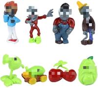 NVKRLFYD Zombies Figure, 8 PCS Giocattoli Zombie Cupcake Figures Piante Vs Zombies Figure Cake Toppers Auto Ornamento Torta Partito Figure Cartoon Figurines Decorazione Figure Per Bambini