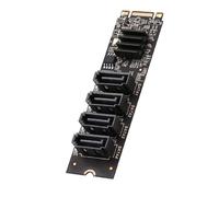 NVME A Scheda di Espansione M.2 PCIE M Chiave 4 Porte SATA3.0 M.2 SATA3 Controller Moltiplicatore SSD Adattatore Ad Alta Velocità
